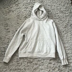 gray sweatshirt